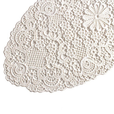 Plauener Spitze by Modespitze 2204_e_3060 Tischdecke ADMETO, 30 x 60 cm oval, creme im Sale
